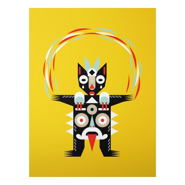 Tavlor indianer Collage Ethno Monster - Juggler