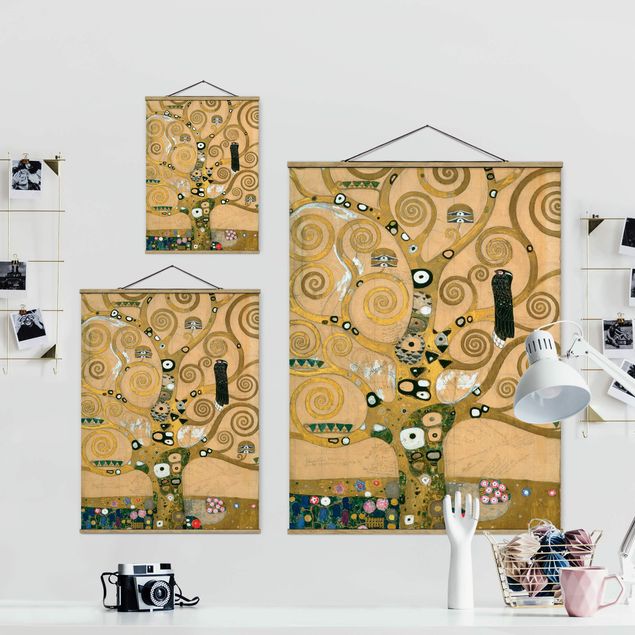 Tavlor landskap Gustav Klimt - The Tree of Life