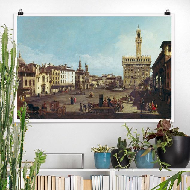 Konststilar Barock Bernardo Bellotto - The Piazza della Signoria in Florence