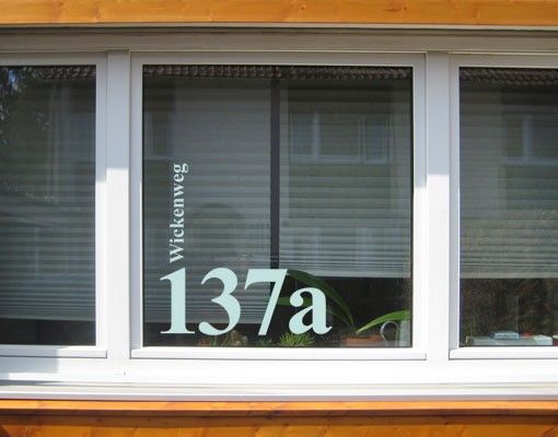 Kök dekoration No.UL1032 Customised text Street And House Number
