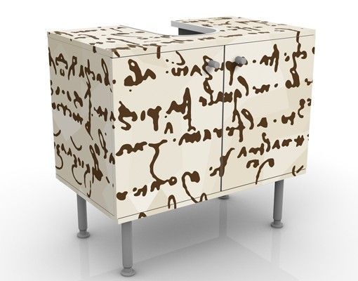 Tvättställsskåp Da Vinci Manuscript