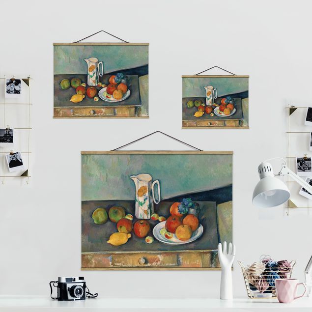 Tavlor frukter Paul Cézanne - Still Life With Milk Jug And Fruit