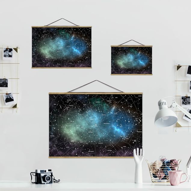 Tygtavlor Stellar Constellation Map Galactic Nebula