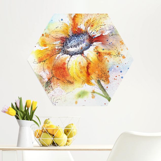 Kök dekoration Painted Sunflower