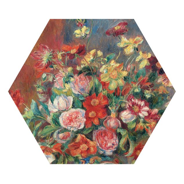 Tavlor blommor Auguste Renoir - Flower vase