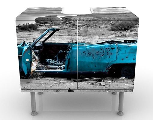 Tvättställsskåp Turquoise Cadillac