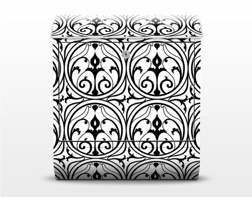 Brevlådor Ornamental Circles Design Pattern 39x46x13cm