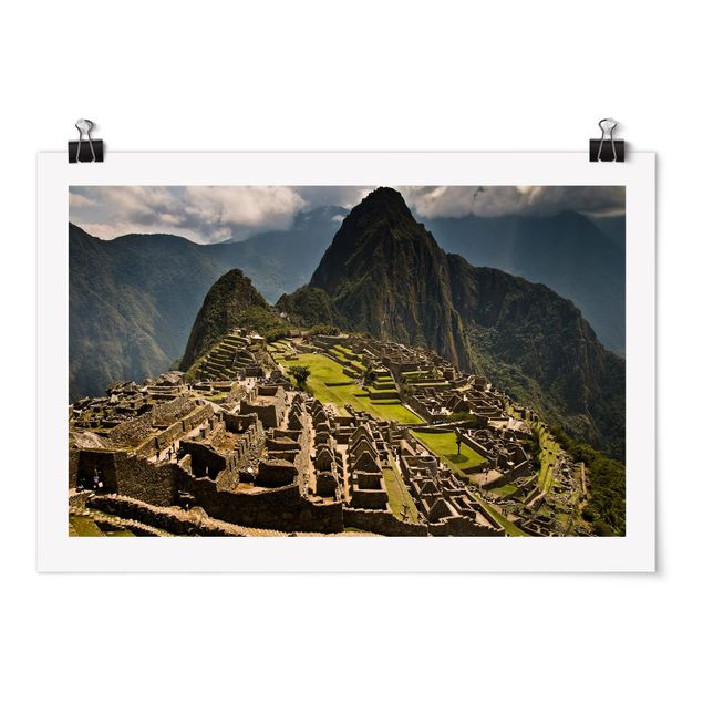 Posters arkitektur och skyline Machu Picchu