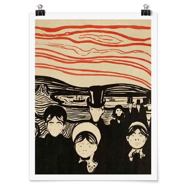 Konstutskrifter Edvard Munch - Anxiety