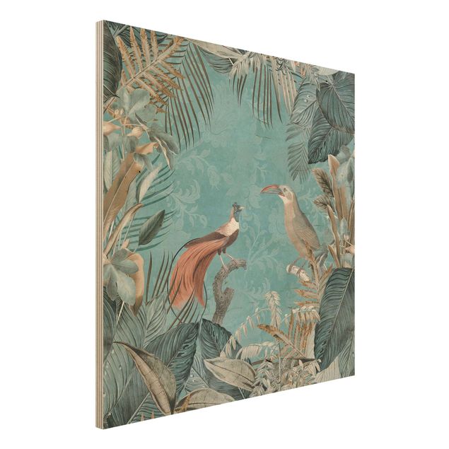 Kök dekoration Vintage Collage - Birds Of Paradise