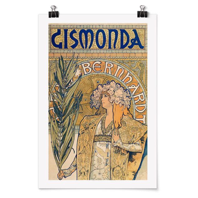 Konststilar Alfons Mucha - Poster For The Play Gismonda