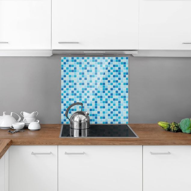 stänkskydd kök glas mönster Mosaic Tiles Meeresrauschen