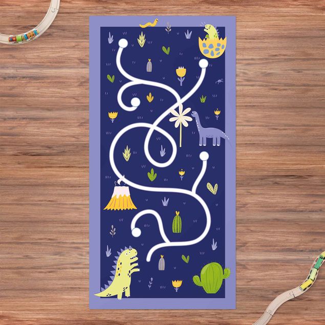 altanmattor Playoom Mat Dinosaurs - Dino Mom Looking For Her Baby