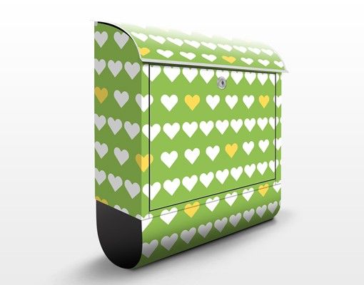Brevlådor grön Young Love Pattern Design