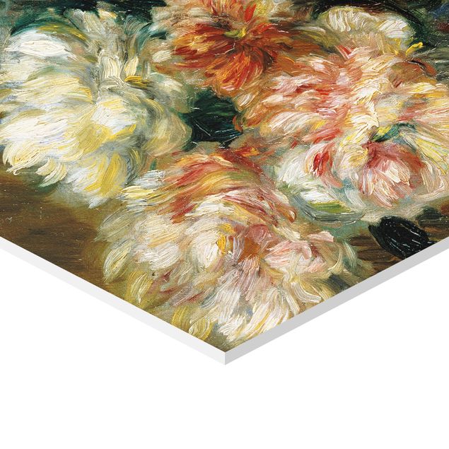 Tavlor grön Auguste Renoir - Vase of Peonies