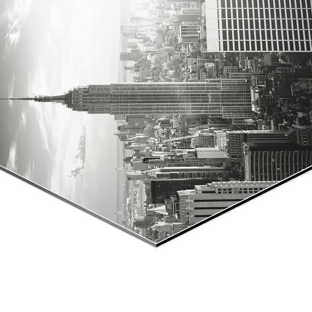 Hexagonala tavlor Manhattan Skyline