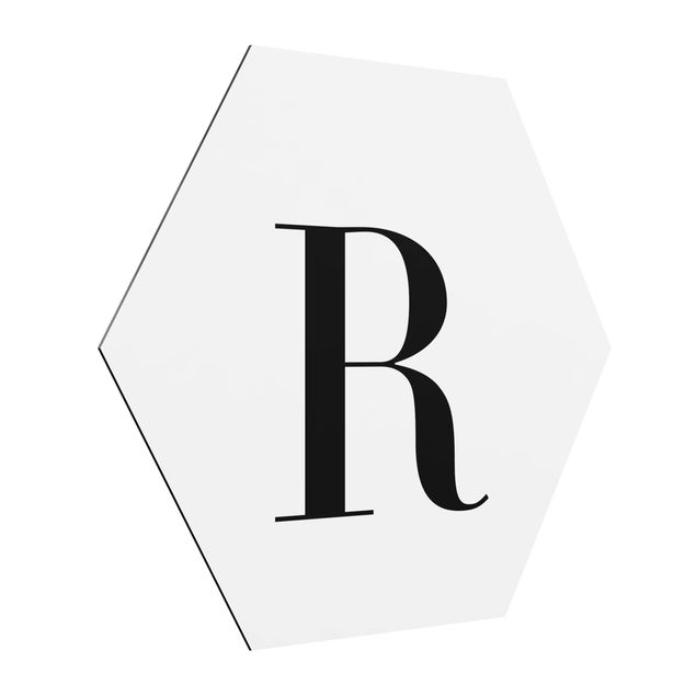 Tavlor modernt Letter Serif White R
