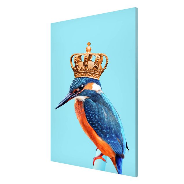 Tavlor konstutskrifter Kingfisher With Crown