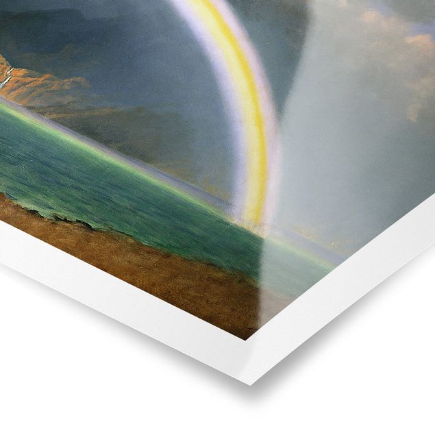 Posters konstutskrifter Albert Bierstadt - Rainbow over the Jenny Lake, Wyoming