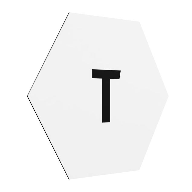 Tavlor modernt Letter White T