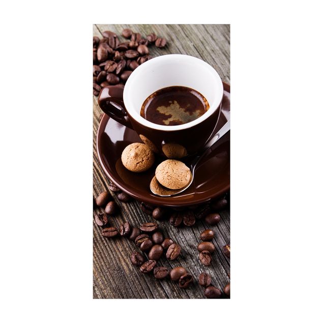 brun matta Coffee Mugs With Coffee Beans