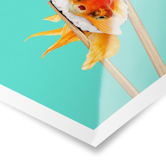 Tavlor turkos Sushi With Goldfish