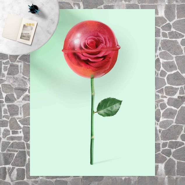 balkongmattor Rose With Lollipop
