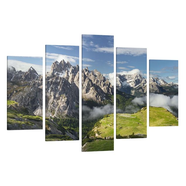Tavlor landskap Italian Alps