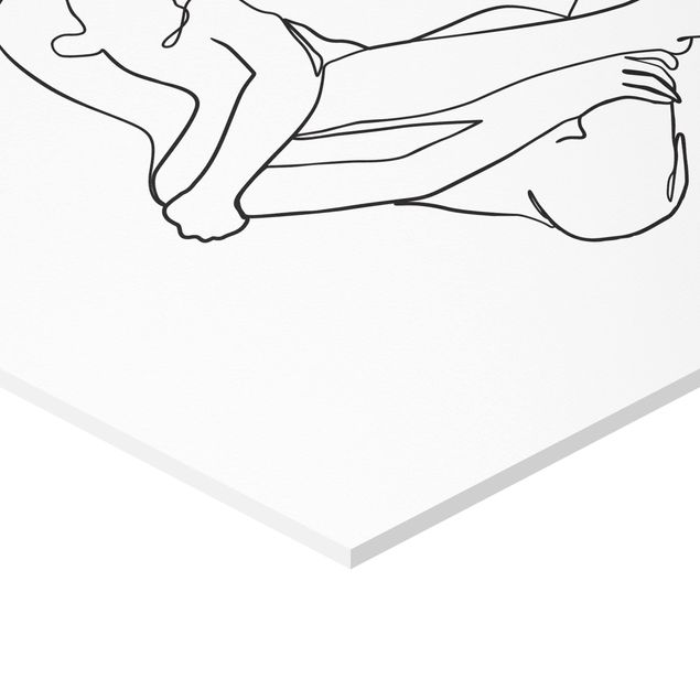 Tavlor Line Art Woman Nude Black And White