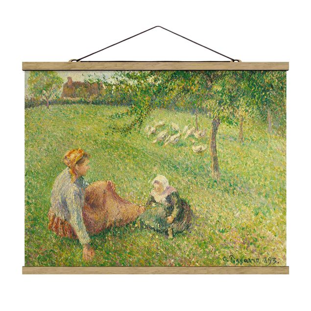 Konststilar Post Impressionism Camille Pissarro - The Geese Pasture