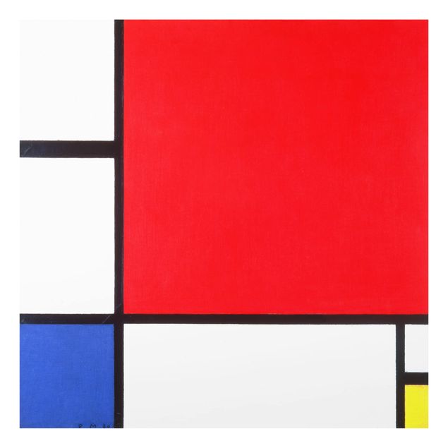 Konststilar Piet Mondrian - Composition Red Blue Yellow