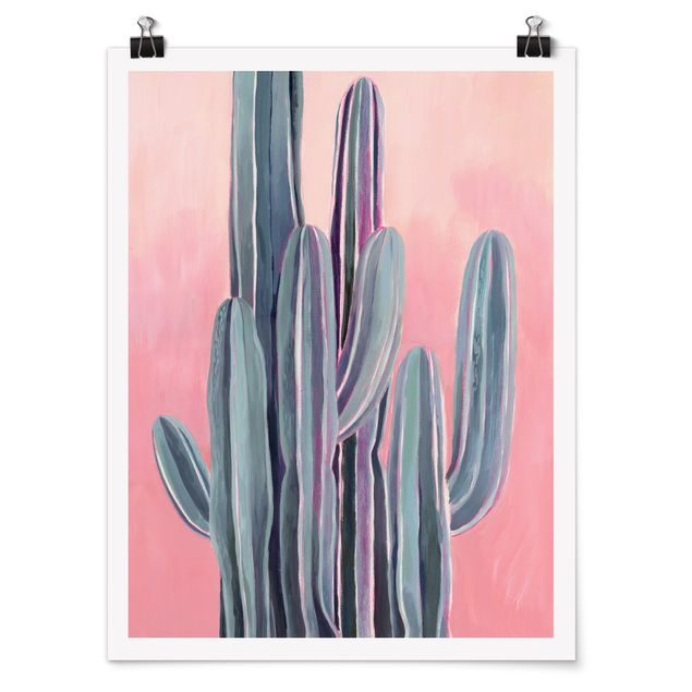 Tavlor blommor  Cactus In Licht Pink II
