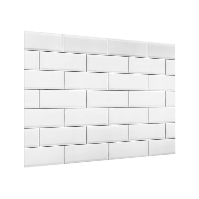 Stänkskydd kök glas sten utseende White Ceramic Tiles