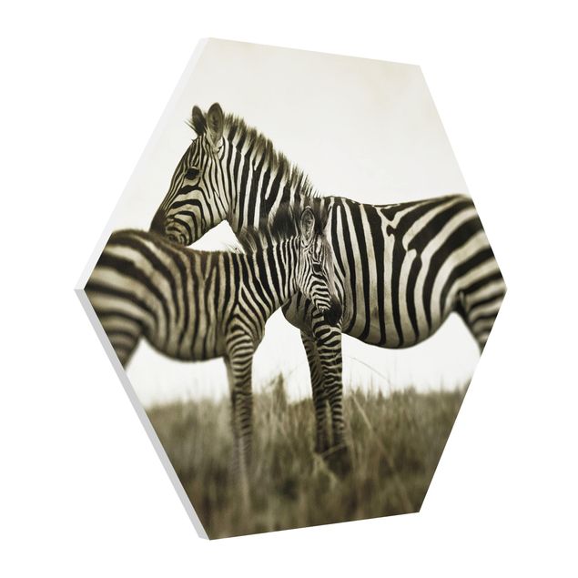 Tavlor modernt Zebra Couple