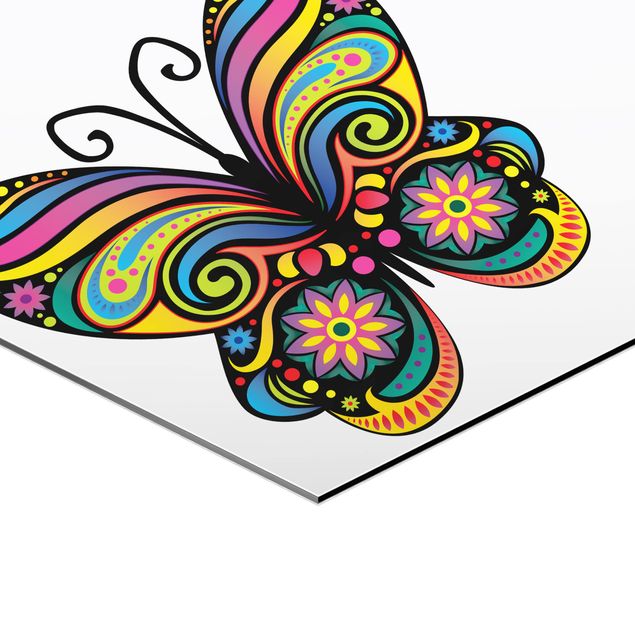 Hexagonala tavlor No.BP22 Mandala Butterfly