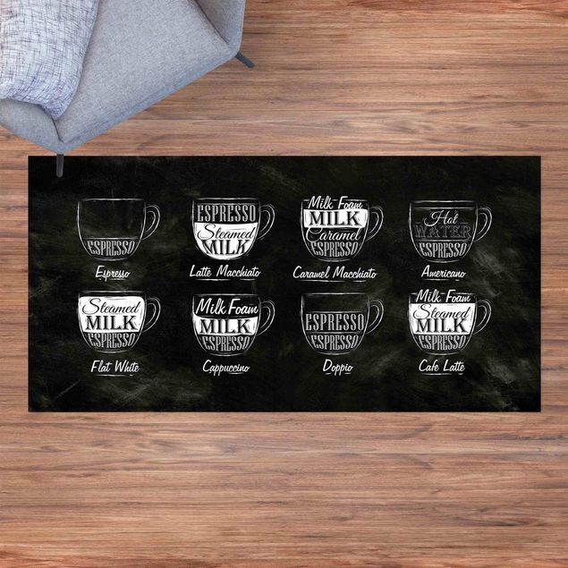 altanmattor Coffee Varieties Chalkboard