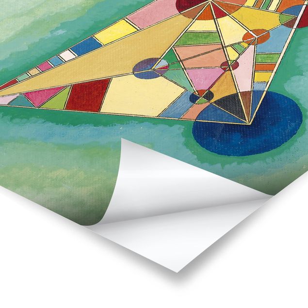 Tavlor konstutskrifter Wassily Kandinsky - Variegation in the Triangle