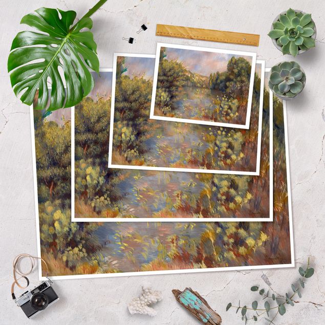 Posters landskap Auguste Renoir - Lakeside Landscape