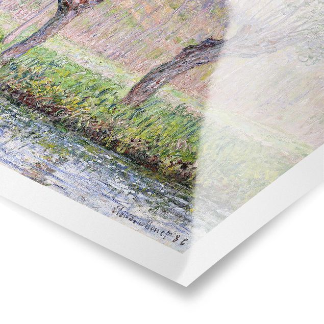 Tavlor landskap Claude Monet - Willow Trees Spring