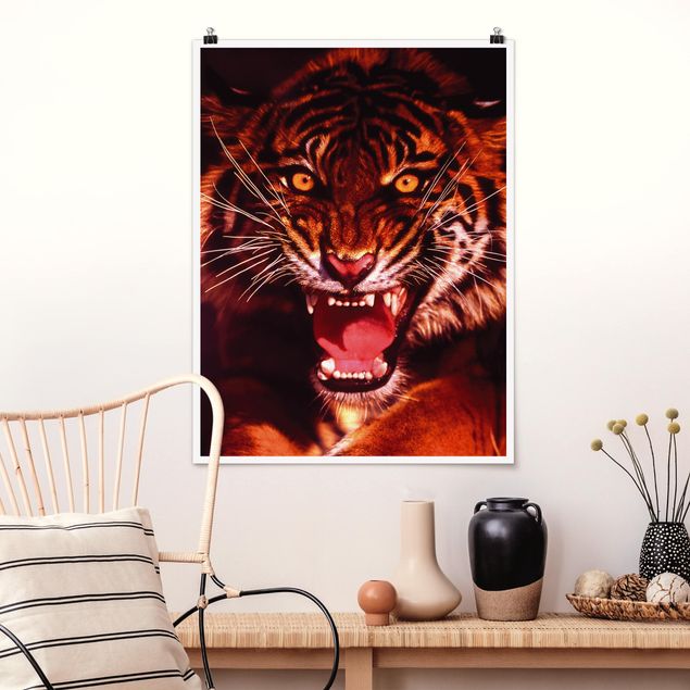 Kök dekoration Wild Tiger
