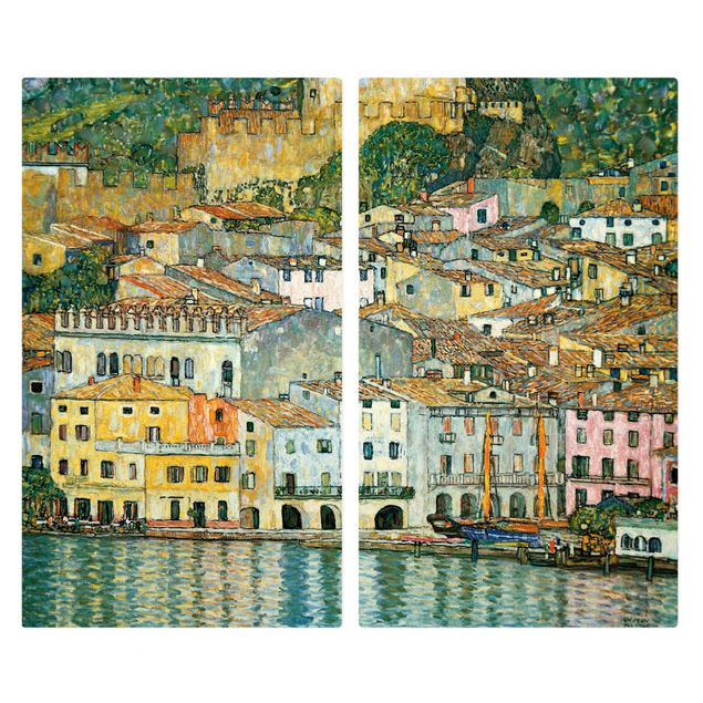 Tavlor Gustav Klimt Gustav Klimt - Malcesine On Lake Garda