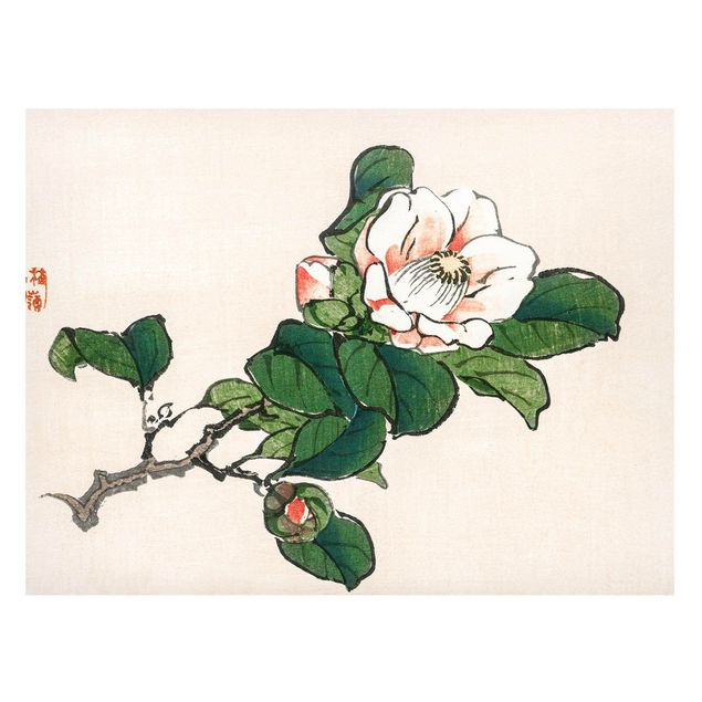 Magnettavla blommor  Asian Vintage Drawing Apple Blossom