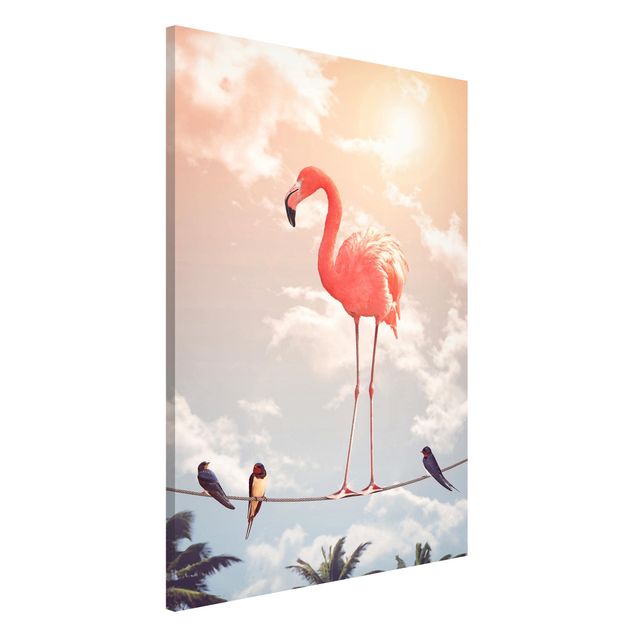 Tavlor landskap Sky With Flamingo