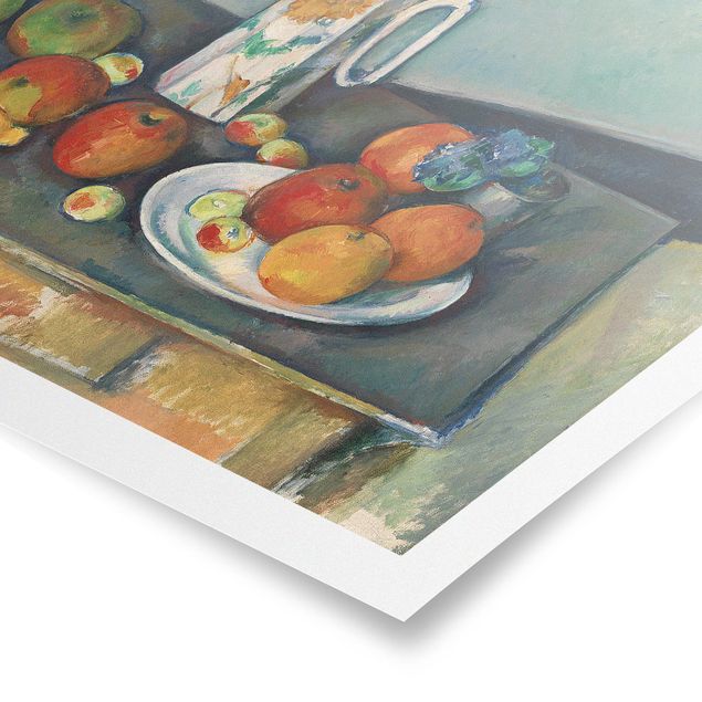 Konststilar Paul Cézanne - Still Life With Milk Jug And Fruit