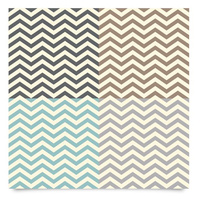 Möbelfolier Modern Zigzag Stripe Pattern In 4 Homely Colours