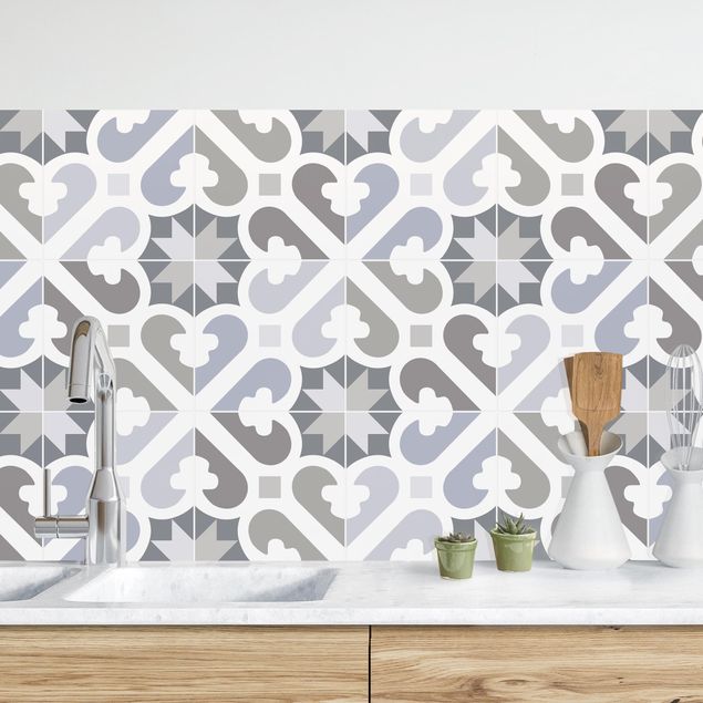 Kök dekoration Geometrical Tiles - Air