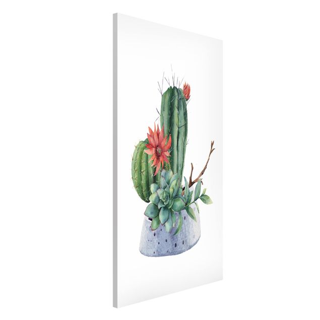 Kök dekoration Watercolour Cacti Illustration