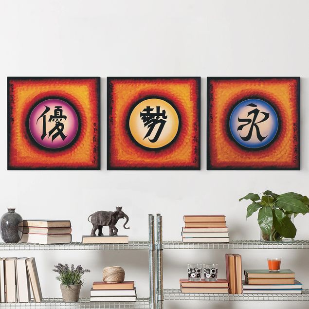 Kök dekoration Chinese Characters Trio