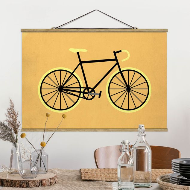 Kök dekoration Bicycle In Yellow