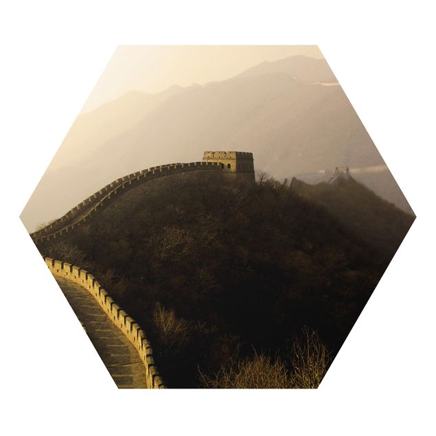 Tavlor arkitektur och skyline Sunrise Over The Chinese Wall